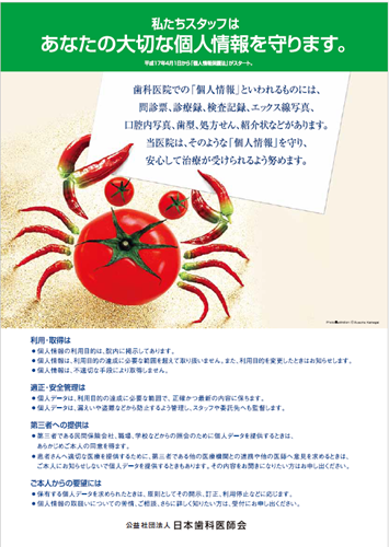 個人情報保護の掲示1